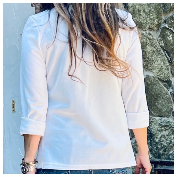 31 Made in France Zipper Trim Off white Fabulous Jacket - Picture 2 of 7